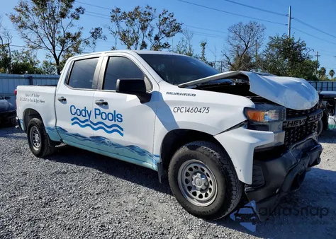 2021 Chevrolet Silverado C1500 из США, поврежденный, VIN 3GCPWAEH4MG250862